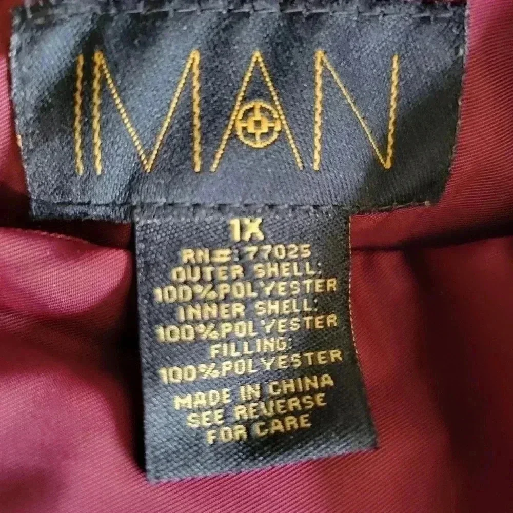 Iman Coat 1X Burgandy - Picture 4 of 4